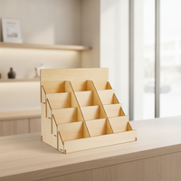Wooden DIY Desktop Organizer Rack for Phone Storage and Model Tools