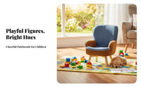Removable and easy to clean Cover creatureShaped Floor Sofa With Armrests Plush animal Sofa Chair Foam Filled Kids Armchair Lowheight Design for Toddlers, Preschoolers, Girls, Bedroom, storytime corner, Playroom, Living Room