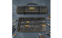Oxford Cloth Roll-up Tool Bag Yellow Piping Roll up Tool Bag Fastening Straps Carrying Handle