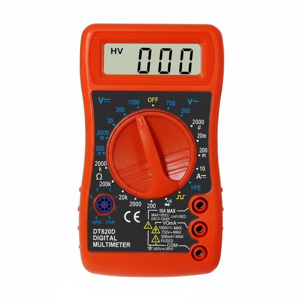 Digital Multimeter Overload Protection Mini Volt Ohm Meter Low Battery Indicator