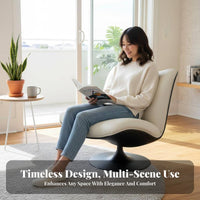 360-Degree Rotation Rotating feature Chair Italian Design Indoor Furniture Comfortable Seating Armchair cushioned Cushioning for residents, Readers, Office Workers, Living Room, Balcony, perusing corner, Small Space