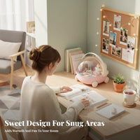 Portable with grip Miniature Cradle container Cute visually allureing Desk Organizer adaptable desktop Accessory adaptable for Doll Collectors, Students, Teenagers, Desktop, Dorm Room, Bedroom, Vanity Table