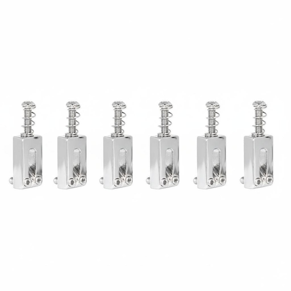 6 Pieces Guitar Saddles Intonation Electric Guitar Bridge Saddles Improves Sustain for Guitarists, Luthiers