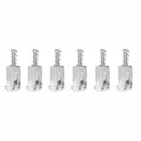 6 Pieces Guitar Saddles Intonation Electric Guitar Bridge Saddles Improves Sustain for Guitarists, Luthiers