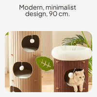 Space-Saving Multi-Functional Cat Tree & Fabric Cat Tower