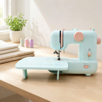 Built-in Work Area Automatic Threading Sewing Machine Foot Pedal Electric Sewing Machine Large Stitch Selector Portable Stitcher Compact