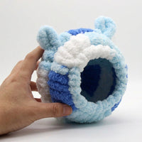 Thickened Flannel Canary Nest for Winter, Round Hand-Woven Canary Nest with Screw Mount, Warm Sleeping Bed for Parrots, Parakeets, Small Birds