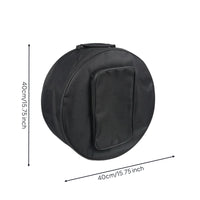 Zippered Drum Bag with Stick Pocket Sturdy Drum Storage Bag Portable Case Padded for Musicians, Gigs