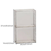Large Capacity Dustproof Glassware Cabinet Strong Load Bearing Cup Storage Box Stackable Cup Organizer for Desktop, Kitchen Counter