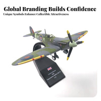 Printed Markings British Warplane Model Model Airplane Scale Aircraft Three-Blade Propeller