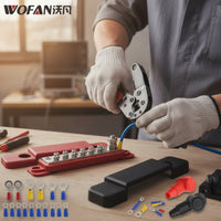 12-Way Busbar with Cover 48V DC Bus Bar with Cover Positive Bus Bar Flame-Retardant Power Distribution Block Insulated