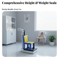 Mechanical Height and Weight Scale Sturdy-Duty physician's Office Scale with Height Rod Physique Measurement Tool Long-Lasting