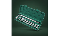 Socket Wrench Kit 1/2-Inch Socket Set with Case Chrome-Finished Tool Set with Sockets for Mechanics, Amateur Mechanics, Automotive Repair, Garage