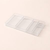 Kitchen Drawer Dividers Organizer, Adjustable Expandable Clear Acrylic Storage, Bedroom Separator Insert Set, Office Desktop Compartments