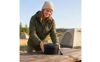 Insulated Bowl Bag Oxford Cloth Round Camping   Cup Storage Bag Carrier Hand-Carry Strap