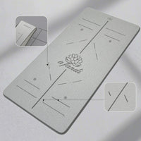 Exercise Mat Mat with Alignment Lines Textured Exercise Mat Mat Non-Slip for Home Workouts, Stretching