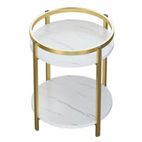 Built-in Ashtray Mahjong Table serving cart Movable Design Game Room Furniture 2-Tier Storage Serving Stand Integrated beverage holder Holders for Smokers, Teahouse