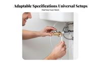 Universal Fit Water Purifier T-Adapter Easy Shut-Closed 3-Way Faucet Connector Rust-Resistant Flow Regulation Switch Long-Lasting Construction for Homeowners, DIY Enthusiasts, Plumbers, Under-Sink Area, Kitchen, Bathroom, Laundry Room
