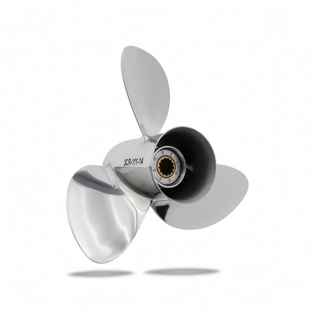 Propeller with Splined Hub Outboards Propeller Easy to Install for Marine Use