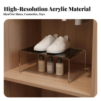 U-Shaped Display Stand Versatile Acrylic Display Stand Transparent Organizer Rack Space Saving Clear Acrylic Riser Sturdy