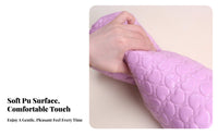 PU Leather Nail Pillow Washable Nail Art Hand Pillow Easy to Clean Manicure Arm Rest Cushion for Manicurists, Beauty School Students, Spas, Travel