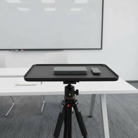 Drill-Tool-Less Display Device Tray Easy Installation Tripod Display Device Plate Portable for Home Theater, Living Room, Bedroom