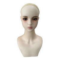 Hairpiece Display Head Realistic Look Female Mannequin Head with Makeup Versatile Hairpiece Display for Retailers, Retail Store, Boutique
