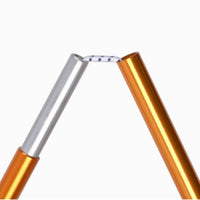 2 Pieces Aluminum Tent Poles Lightweight Foldable Tent Poles Quick Setup for Camp, Backpackers, Camping, Backpacking