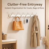 Wall Mounted Coat Rack, Heavy Duty Entryway Hook