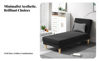 Space-Saving Fold-extendable Ottoman Bed Foldable Sleeper Sofa Multi-Functional Design transformable Furniture Sturdy Frame for Apartment Dwellers, Guests, Students, Small Spaces, Living Room, Bedroom, RV