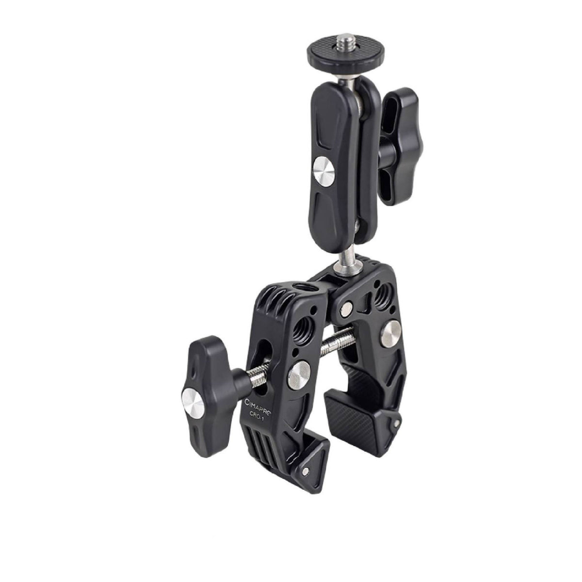 360 Degree Camera Clamp with Ball Head Anti-Slip Claw Clamp Adjustable Mount Multi-Functional for Photographers, Videographers, Vloggers, Photo Studio, Footage Production