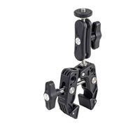 360 Degree Camera Clamp with Ball Head Anti-Slip Claw Clamp Adjustable Mount Multi-Functional for Photographers, Videographers, Vloggers, Photo Studio, Footage Production