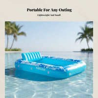 Inflatable Water Floating Bed, Multi-Functional Lounger, Pool Float for Lawn and Home