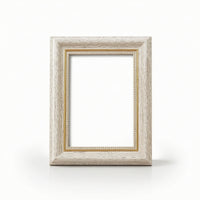 Vintage-Look Resin Photo Frame Tabletop Retro Picture Frame Wall-Mounted Rectangular for Families, Graduates