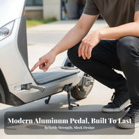 2 Pieces Passenger Footrest Anti-Slip Surface Folding Footpeg Foldable Rear Foot Pedal for Passengers