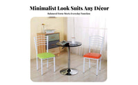 Minimalist Design Padded Seat Metal Chair Modern Design Household Furniture Comfortable Backrest Armless for Homeowners, Restaurant Owners, Event Planners, Dining Room, Hotel, Kitchen, Cafe
