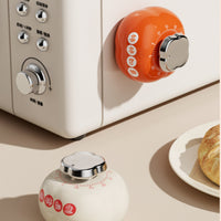 Batterybattery-Less Kitchen Timer Front Face Mechanical Kitchen Timer ABS Plastic Silver Knob for Cooking