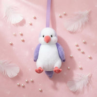 Bird Purse Lightweight Fuzzy Animal Crossbody Purse Compact Fuzzy Bag for Girls