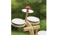 Wooden Toy Drum Set Tabletop Toy Drum Kit Beginner Long-Lasting for Children, Toddlers, Playroom