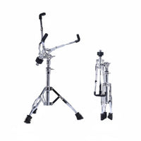 Non-Slip Rubber Feet Snare Drum Stand Foldable Tripod Drum Stand Heavy Duty for Drummers, Beginners, Stage Performance, Music Studio