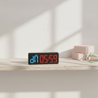 Large Display LED Gym Timer Adjustable Brightness Workout Timer Customizable Interval Clock with Wall Mount Bright for Athletes, Fitness Studio