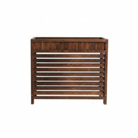 Decorative Louvered air conditioner Unit Cover Weather-Resistant Louvered Air Conditisingler Cover Weatherproof Plant Stand Multi-Functional for Garden aficionados, Apartment Dwellers, Property Managers, Balcony, Patio, Bair conditionerkyard, Yard