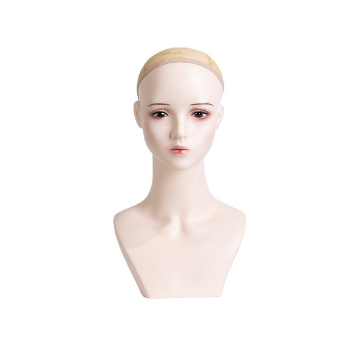 Hairpiece Display Head Braided Hair Look Female Mannequin Head Easy to Decorate Jewelry Display Bust for Salon Owners, Photo Photography