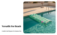 Long-Lasting PVC Material Inflatable Pool Mattress Buoyant Water Floating Mat Waterproof Adult Pool Raft Portable for Adults, Beach, Lake, Vacation