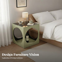 Minimalist Design C-Shaped Table Sleek Look Indoor Furniture Space-Saving Multi-Functional for Apartment Dwellers, property owners, distant Workers, Living Room, Bedroom, Small areas, Home Office