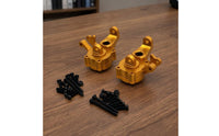 2 Pieces 1/10 front steering cup CNC-Machined with Screws Hardware for Trail Rig