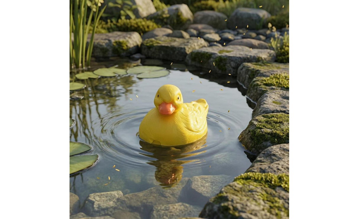 Floating Duck Ornament Waterproof Floating Duck Sculpture Lightweight for Basins