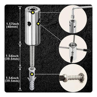Rust-Resistant Cross Cable Clamp Long-Lasting Wire Trellis Clamp Reusable for Outdoor