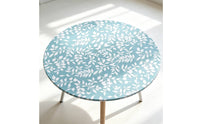 Round Tailored Tablecloth Waterproof Tablecloth with Elastic Edge Elasticized Table Cover for Patio, Picnic