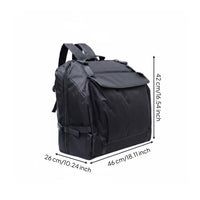 Padded Accordion Bag Portable Instrument Carrier Wear Resistant Music Gear Oxford Cloth for Musicians